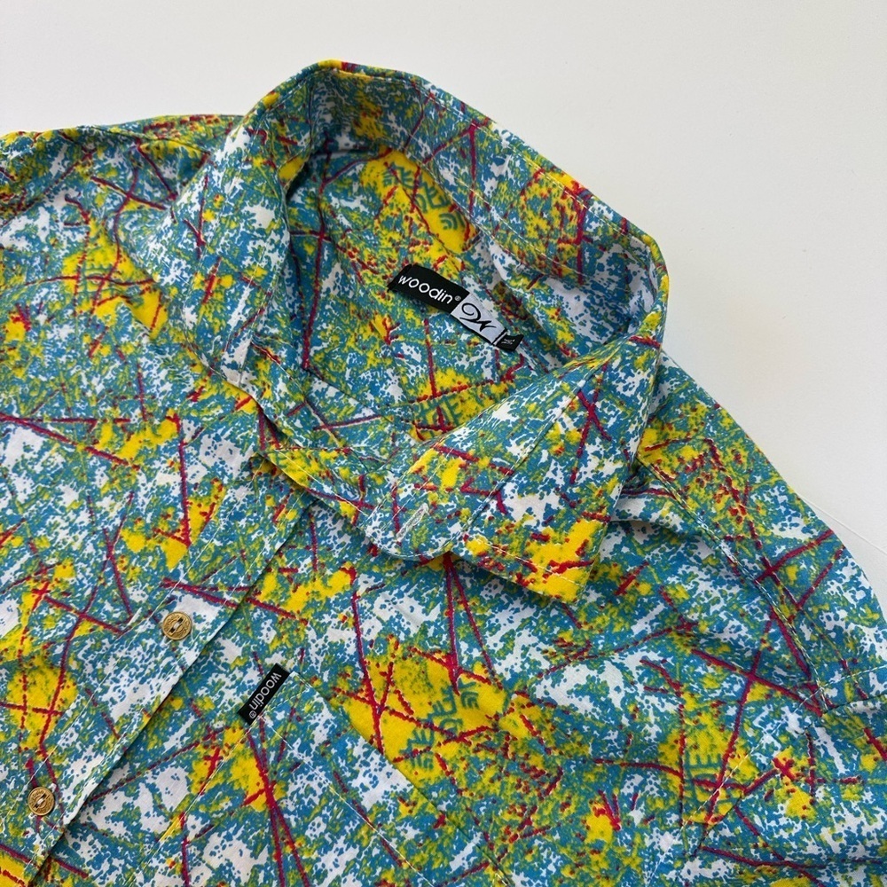 Men’s Woodin Brand African Print Shirt 
Size Medium​​​